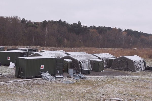 The Netherlands transferred military aid to Ukraine, including modular hospitals and vehicles for medical evacuation