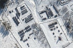 Satellite photos of Russian troops on the Ukrainian border have been published