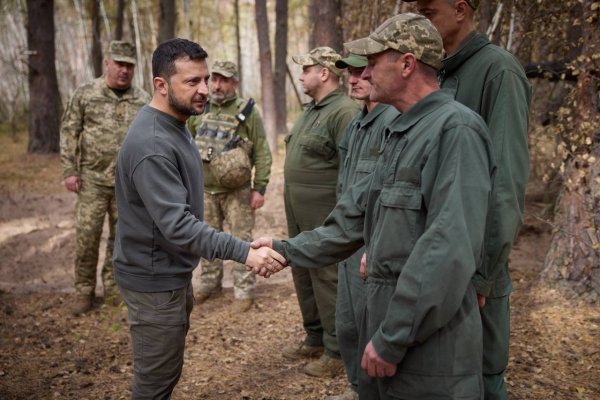 Зеленський відвідав військових у Харківській області